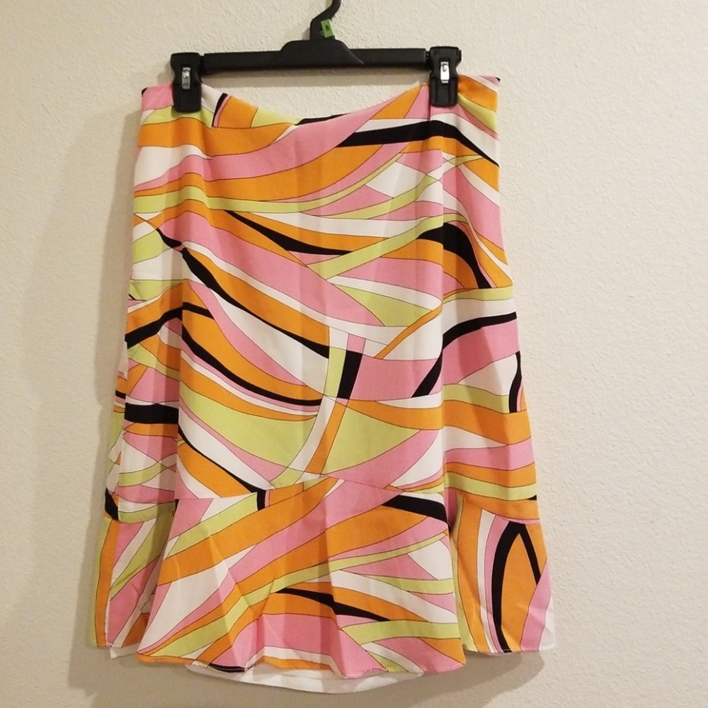 ❣Talbots Abstract Print Pure Silk Skirt❣